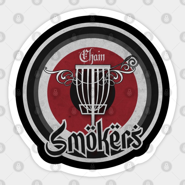 Chain Smokers Disc Golf Sticker by CTShirts